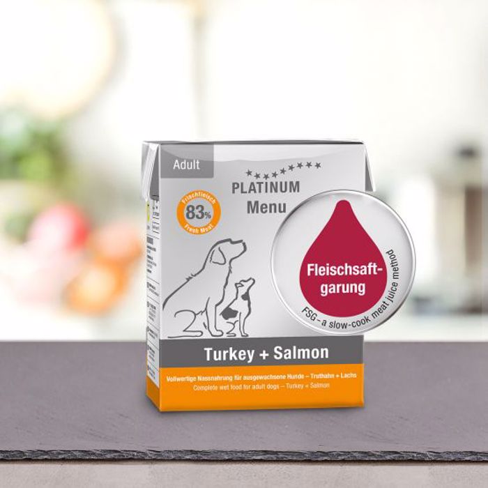 PLATINUM MENU uGI TROFI SKuLOu ADULT TURKEY-SALMON 375gr